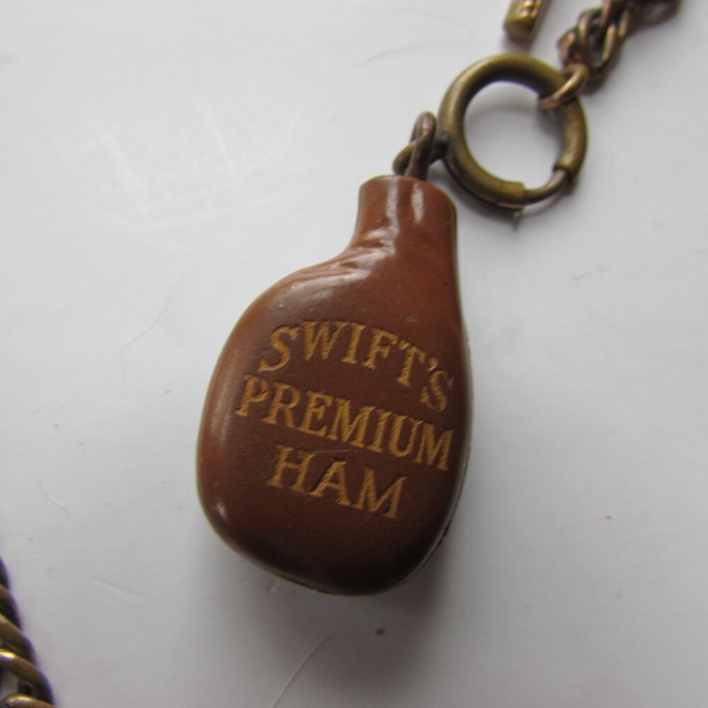 Antique Watch Chain Swift's Premium Ham Charm - Picture 3 of 8